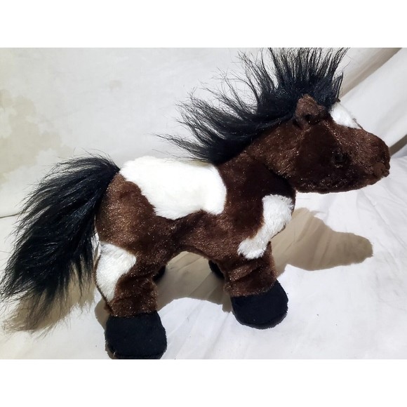 Webkinz Pinto 9" Plush Brown White Stuffed Pony Horse Ganz No Code - Picture 3 of 12